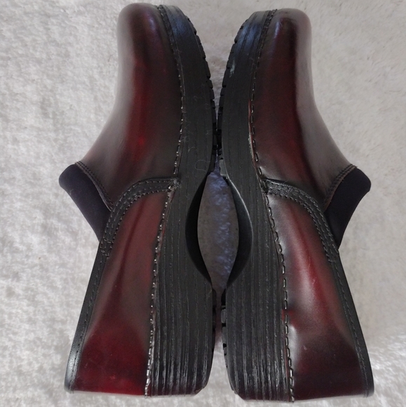 Abeo BioSystem "Ellie" Leather Burgundy/Black ABEO250 8887 Slip-ons Size 9.5N - Picture 6 of 8
